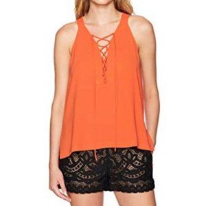 BCBGMAXAZRIA Lana Lace Up Top